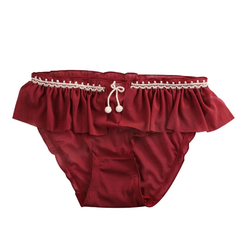 Fairy Floral Mesh Panties Women – Cotton Crotch Briefs