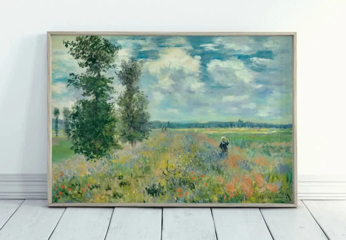 Modern Abstract Landscape Wall Art Famous Monet Canvas Painting Nordic Poster Print Picture for Living Room Home Decorative Gift Peaceful Pleasures Health and Wellness 22 20X30cm Unframed