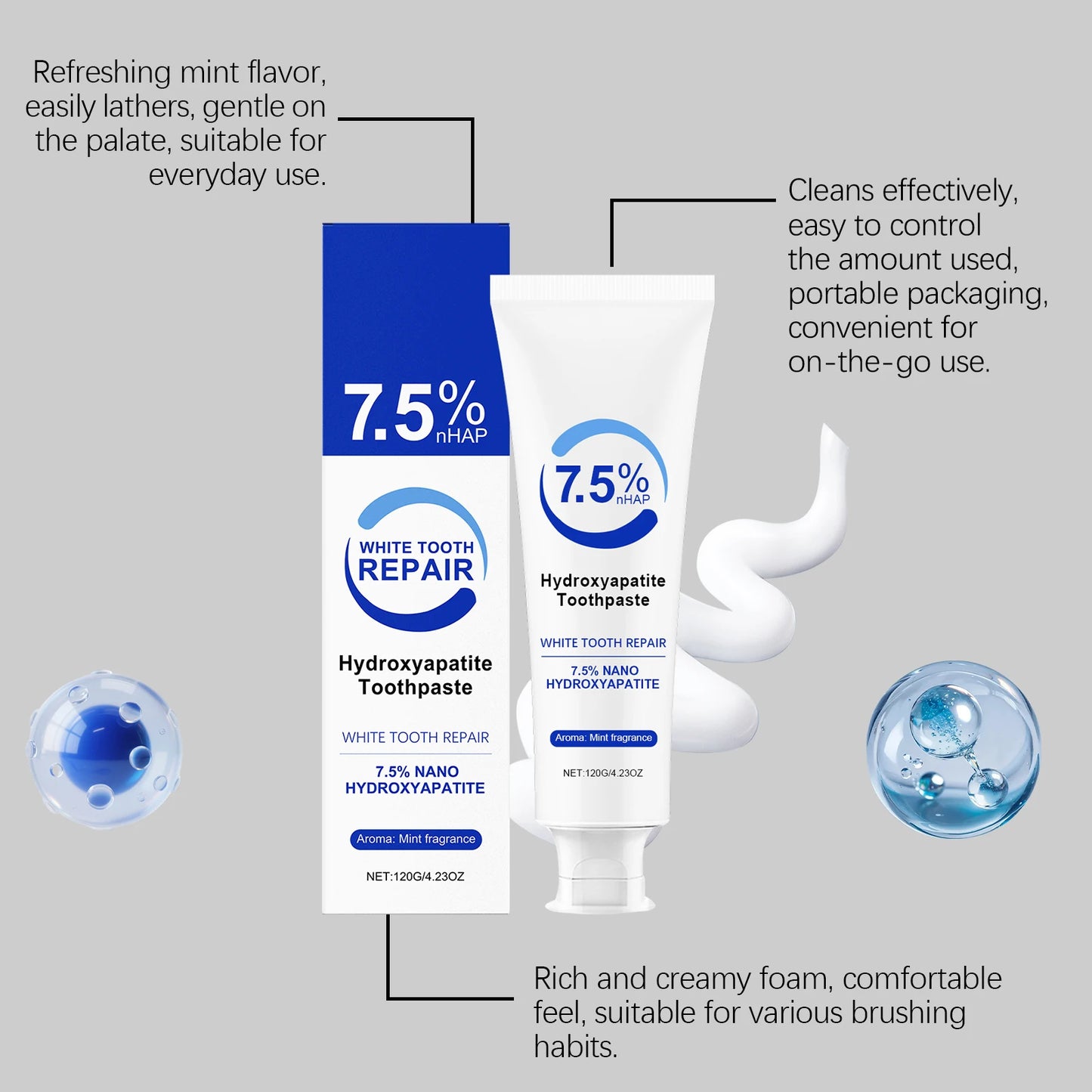 Hydroxyapatite Toothpaste for Enamel Protection and Fresh Breath Peaceful Pleasures Health and Wellness