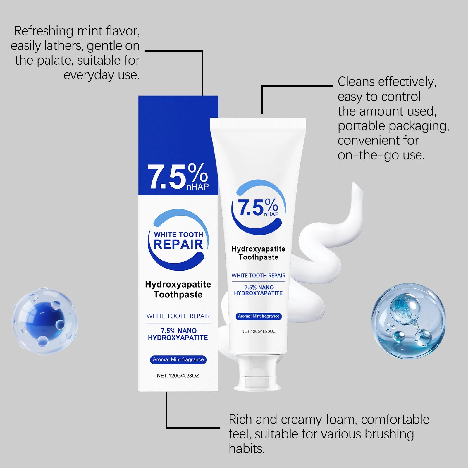 Hydroxyapatite Toothpaste for Enamel Protection and Fresh Breath Peaceful Pleasures Health and Wellness