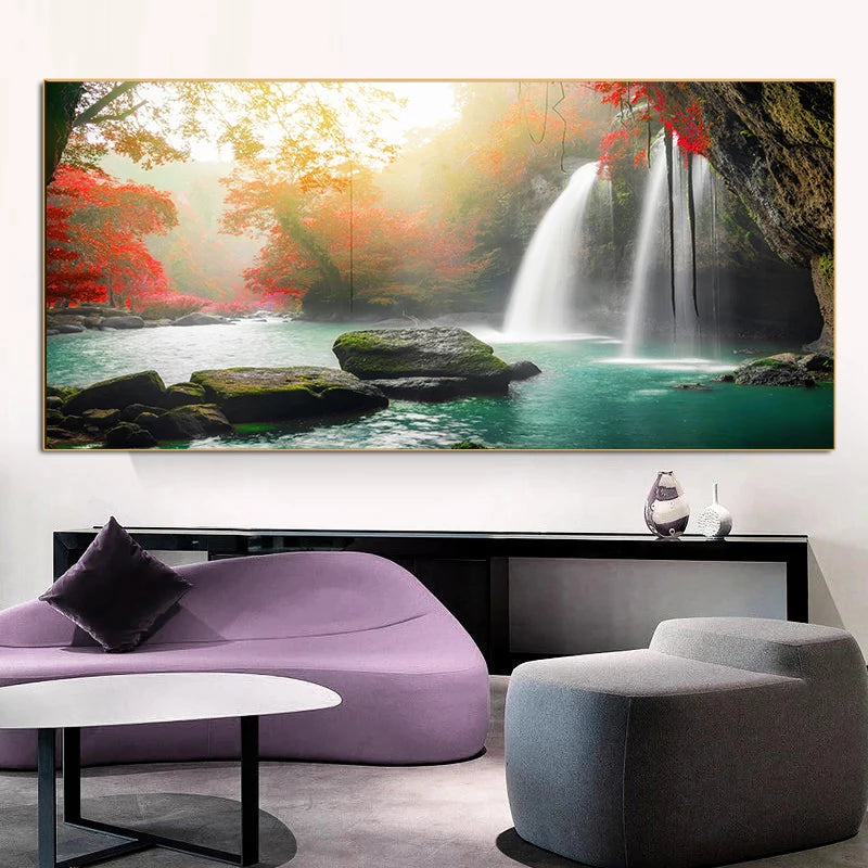 Nature Landscape Canvas Painting Wall Art Jasper National Park Canada Wall Picture Posters and Prints for Living Room Home Decor Peaceful Pleasures Health and Wellness