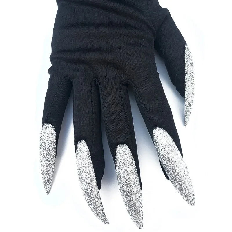 Halloween Witch Gloves Long Claws | Horror Cosplay Costume