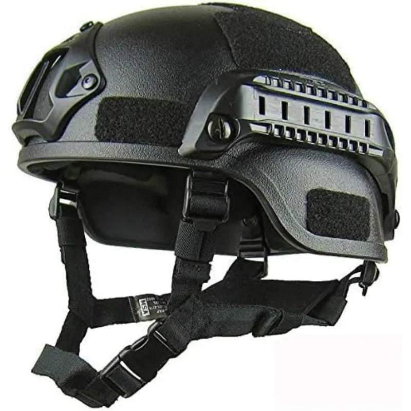 Tactical FAST Full Face ABS Helmet with Detachable Goggles NVG Bracket Airsoft CS Military Protective Mask Gear for Outdoor Peaceful Pleasures Health and Wellness Default Title