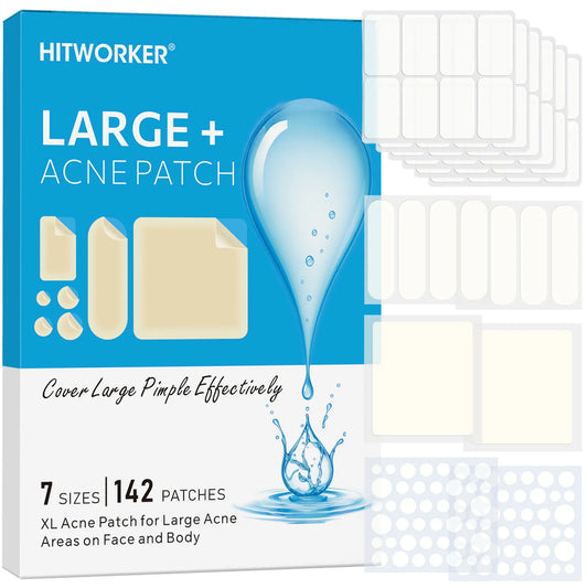 Hydrocolloid Acne Patches – Invisible & Waterproof | All Skin Types Acne Patch Peaceful Pleasures Health and Wellness 142PCS
