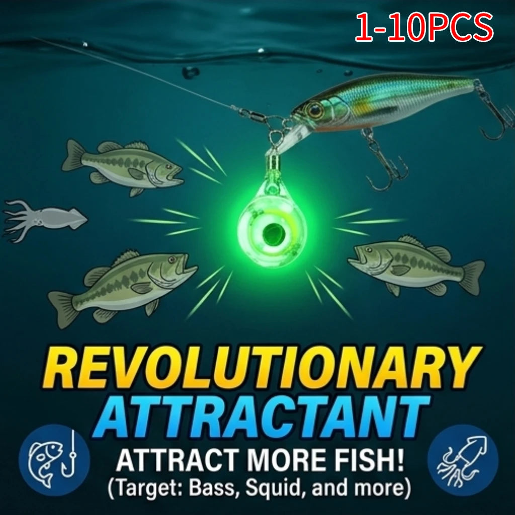 LED Fishing Lure Light Mini Deep Drop Underwater Eye Shape Fish Attracting Indicator Lure Led Flash Light For Fishing Tool Peaceful Pleasures Health and Wellness