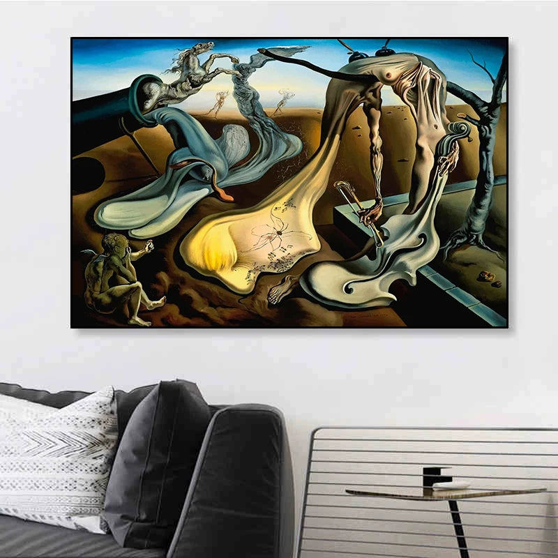 Salvador Dali Surrealism Masterpiece Posters Canvas Painting Abstract Aesthetic Wall Art For Corridor Office Room Home Decor Peaceful Pleasures Health and Wellness