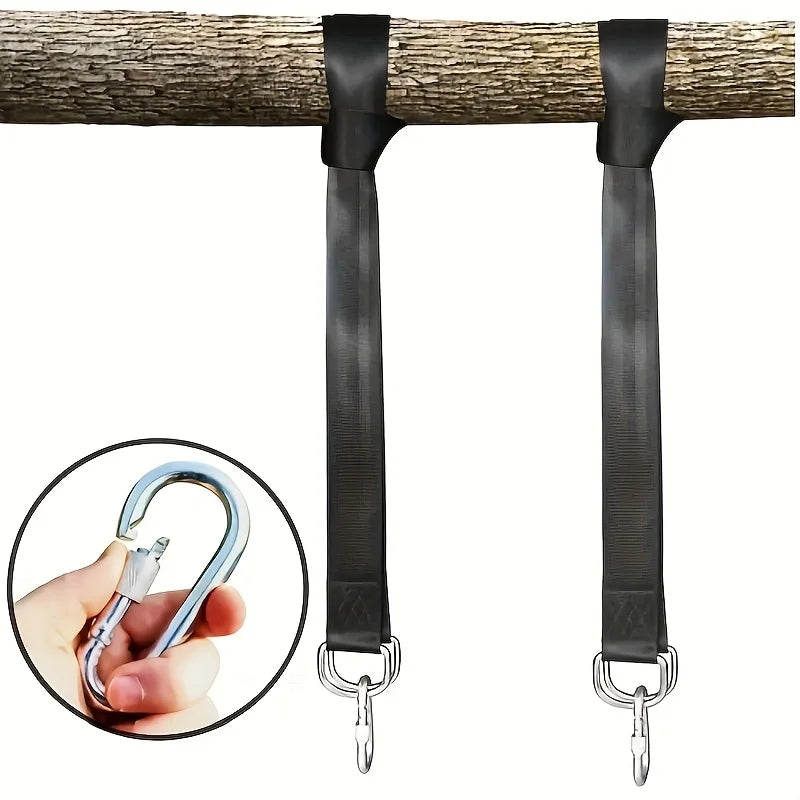 Outdoor Swing Hammock Set 2pcs with Safety Belt & Carry Bag