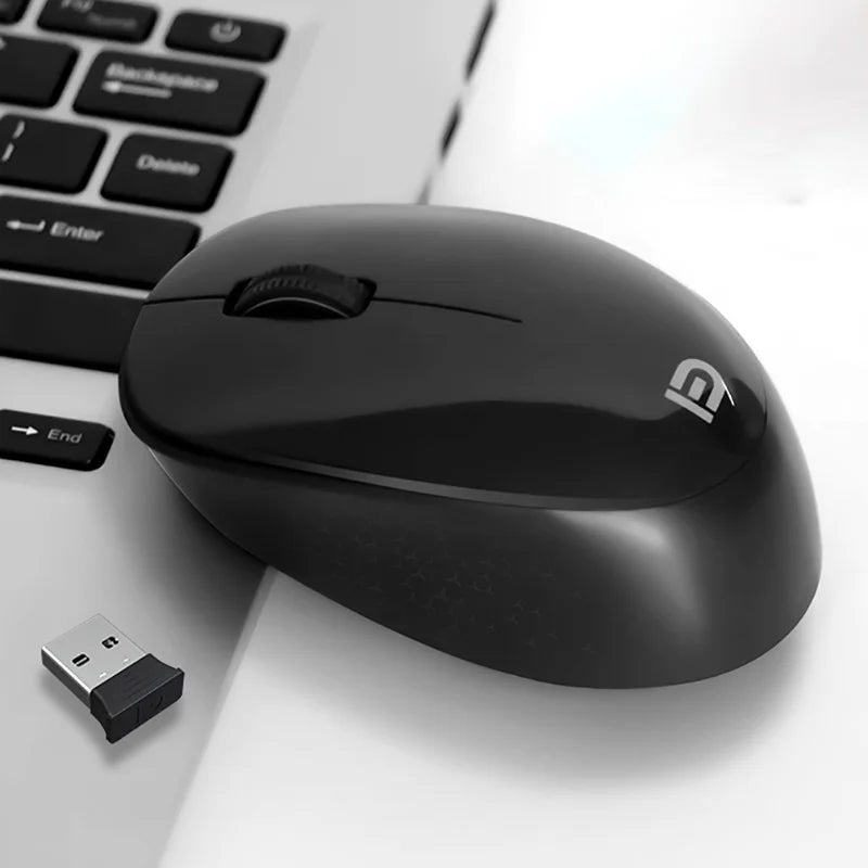 Wireless Mouse Silent mouse For Office Library, Portable Computer Mice with USB Receiver, ergonomic wireless mouse for laptop,PC Peaceful Pleasures Health and Wellness Black