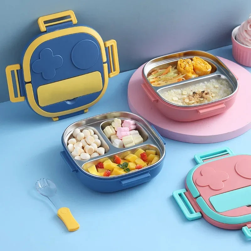 Stainless Steel Bento Lunch Box – Leakproof, Eco-Friendly Food Container for Kids & Adults Peaceful Pleasures Health and Wellness