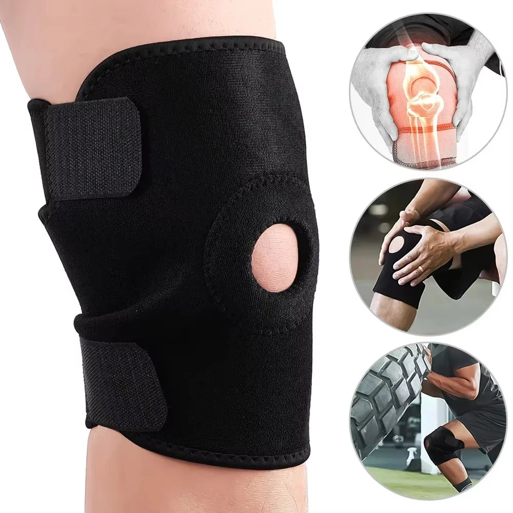 1 piece of sports and fitness knee pad, knee cap with adjustable knee support Peaceful Pleasures Health and Wellness