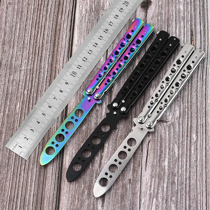 Butterfly Knife Trainer – Folding Balisong Practice Tool Peaceful Pleasures Health and Wellness