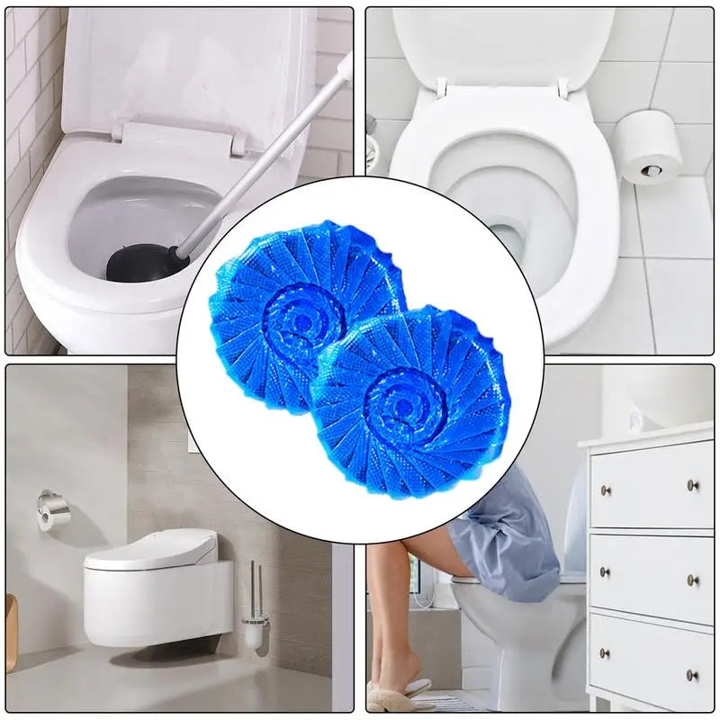 Toilet Tank Cleaner Tablets 2 Pack Bathroom Toilet Cleaning Tabs Refreshing Bathroom Toilet Cleaning Tabs Automatic Toilet Bowl Peaceful Pleasures Health and Wellness