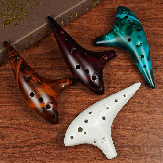 12 Hole Mid-range C-tone Ceramic Flute AC Accurate Sound Good Peaceful Pleasures Health and Wellness