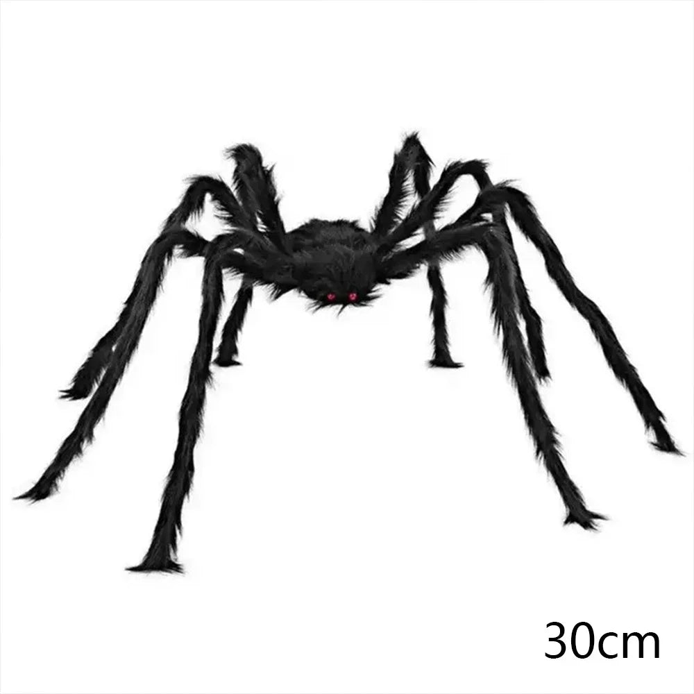 Giant Halloween Spider Plush Prop | Haunted House Decor