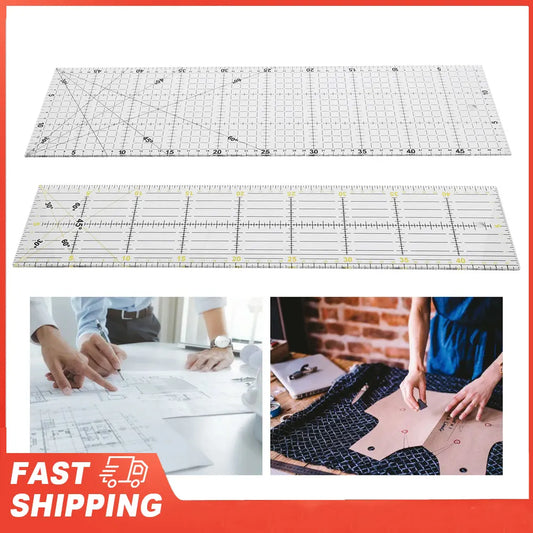 Quilting Ruler Multifunction Sewing Drawing Drafting Crafts Scale Peaceful Pleasures Health and Wellness