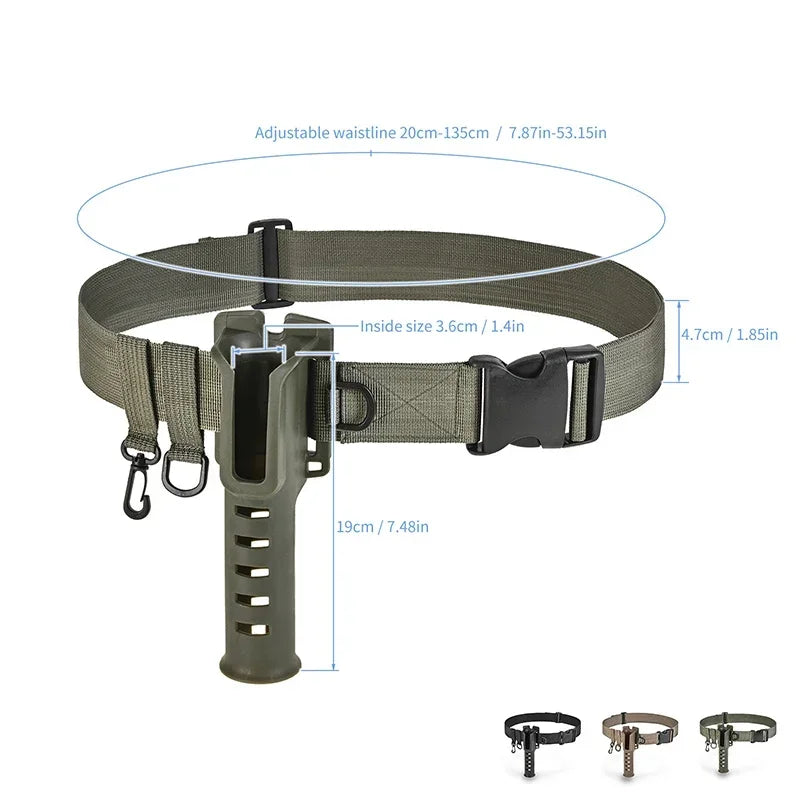 2026 Adjustable Waist Fishing Rod Holder, Portable Durable Rod Insert Bracket, Practical Outdoor Fishing Gear Accessory Peaceful Pleasures Health and Wellness