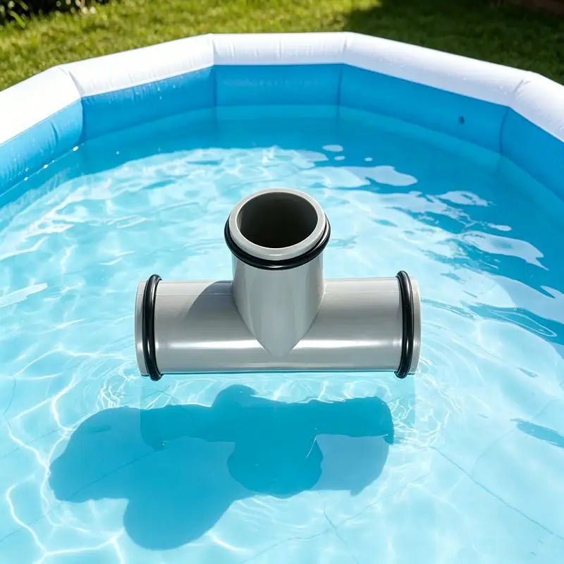 1.25" Pool Hose Tee Adapter PVC T-Joint with Rubber O-Rings