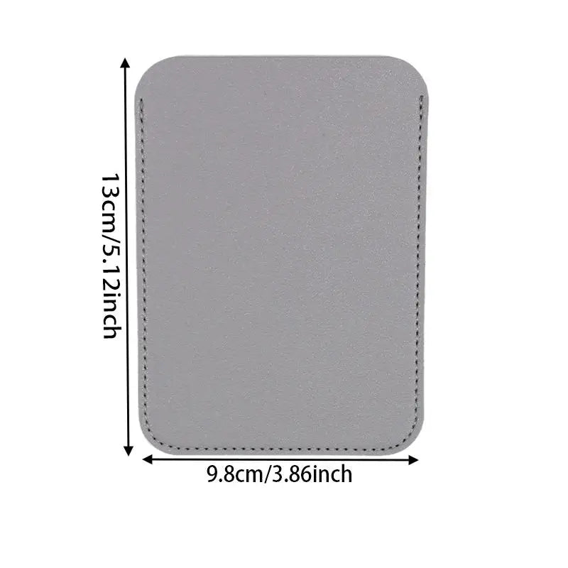 Magic Mouse Pouch Wireless Mouse Protective Sleeve PU Leather Anti Scratch Storage Bag for MacBook Laptop Case Peaceful Pleasures Health and Wellness Gray