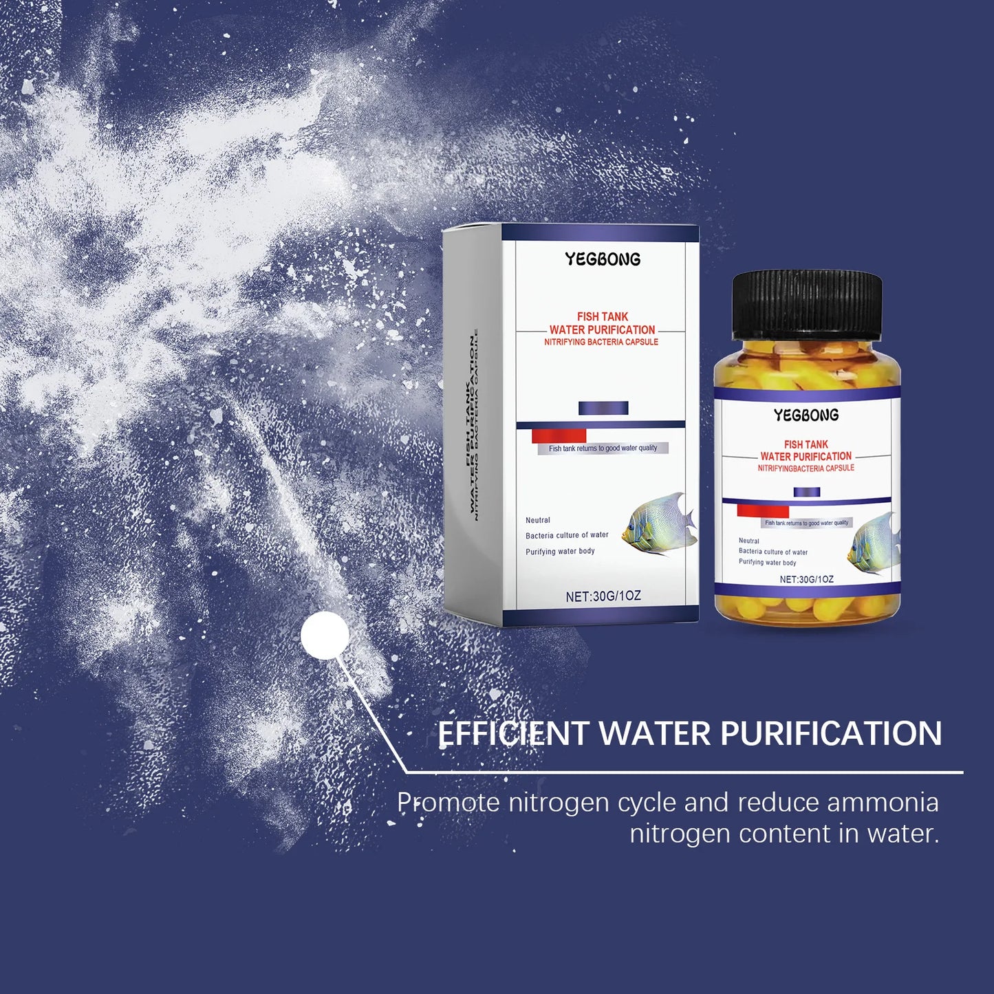 Fish Tank Water Purification Capsules 30g | Aquarium Clarifier