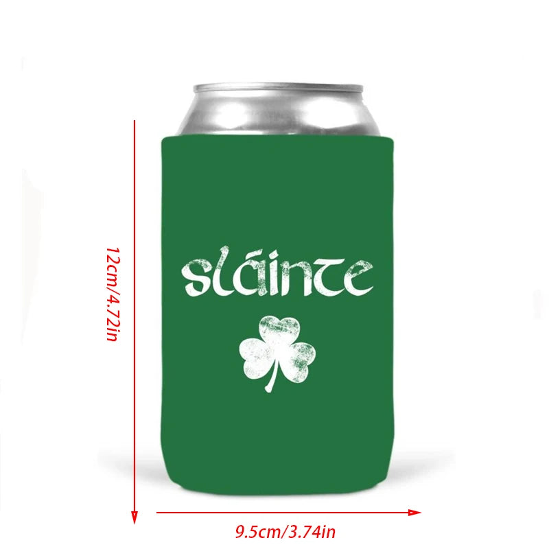 4-Pack St. Patrick's Day Can Cooler Sleeves | 12oz Insulated Can Cooler Sleeves Peaceful Pleasures Health and Wellness