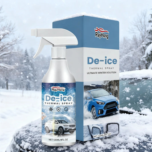 Rayhong 120ml Car De-Icer Spray | Fast Windshield Ice Melt