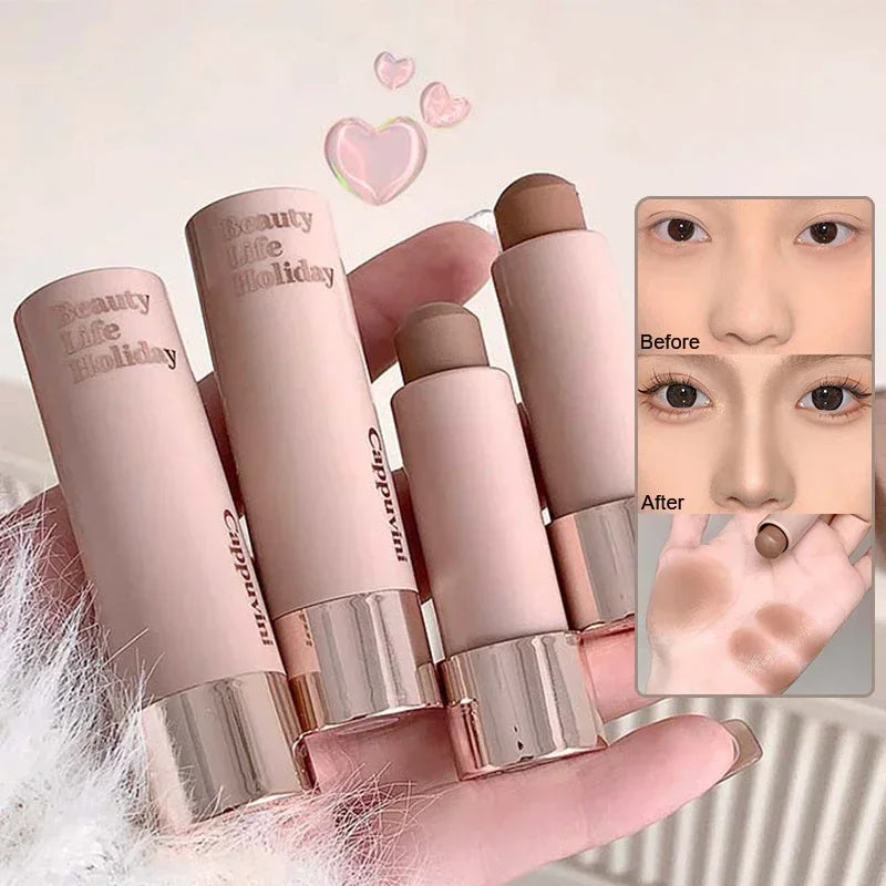 Waterproof Contour Bronzer Stick | Matte Grey Brown Highlighter