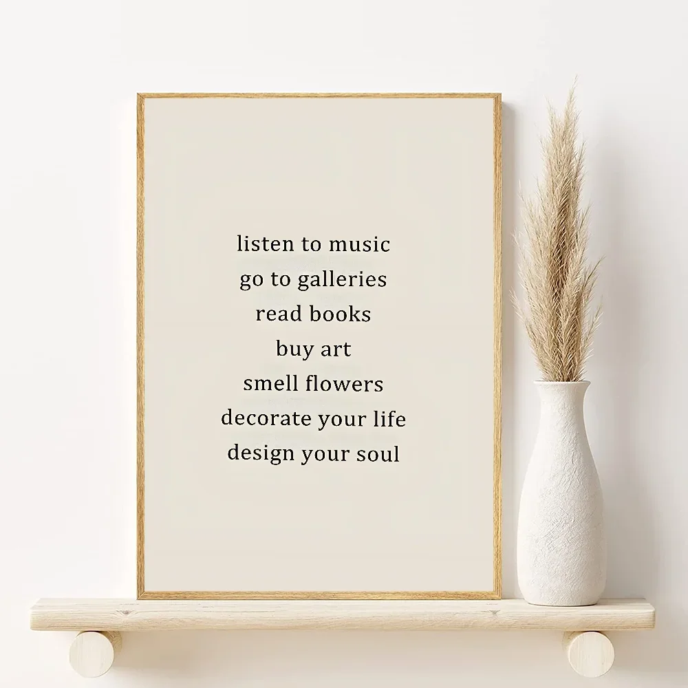Abstract Bohemian Canvas Wall Art Poster | Aesthetic Home Décor Canvas Wall Art Peaceful Pleasures Health and Wellness 9 50x70cm