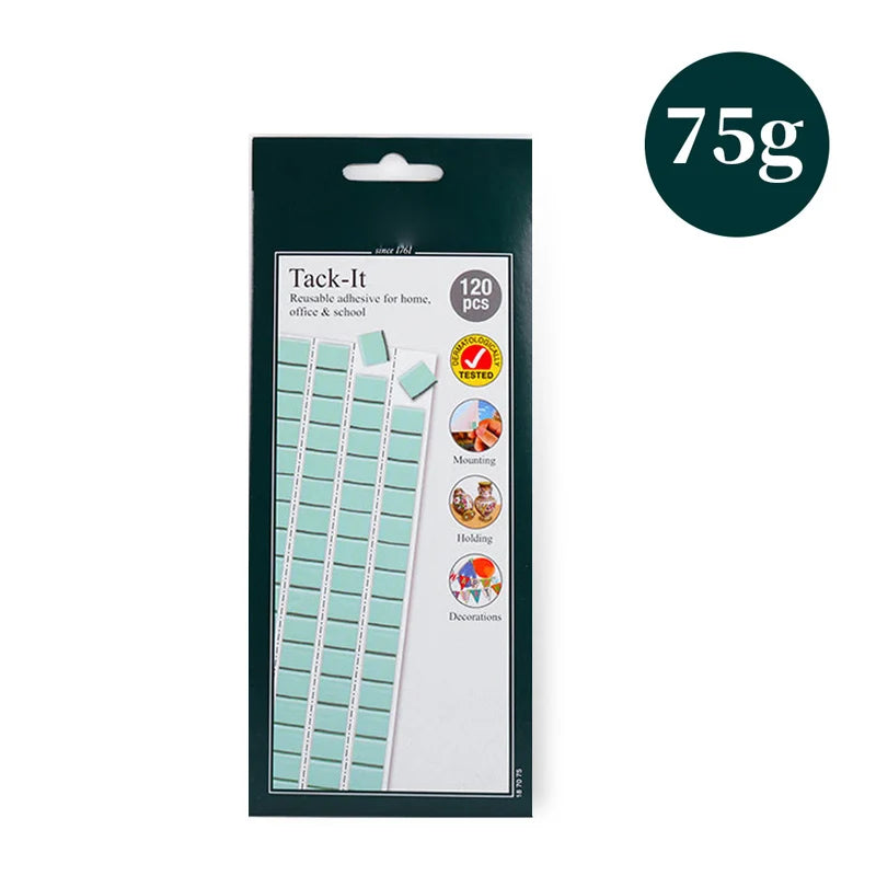 Reusable Removable Adhesive Tacky Putty White Green Tack Poster Multipurpose Poster Wall Adhesive Tacky Sticky Tack Tack Peaceful Pleasures Health and Wellness Green 75g