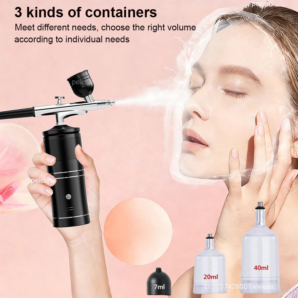 Airbrush with Compressor Mini Spray Gun for Painting Modeling Craft Airbrush Painting Wireless Portable Airbrush Paint Spray Gun Peaceful Pleasures Health and Wellness