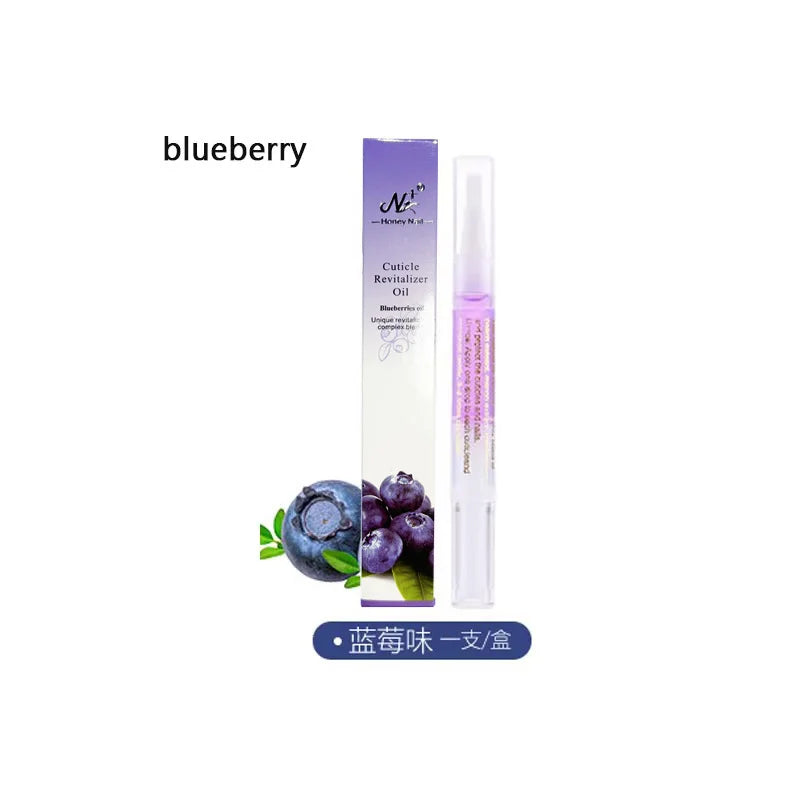 15 Smells Nail Nutrition Oil Pen Nail Treatment Cuticle Revitalizer Oil Prevent Agnail Nail Polish Nourish Skin Peaceful Pleasures Health and Wellness Blueberry