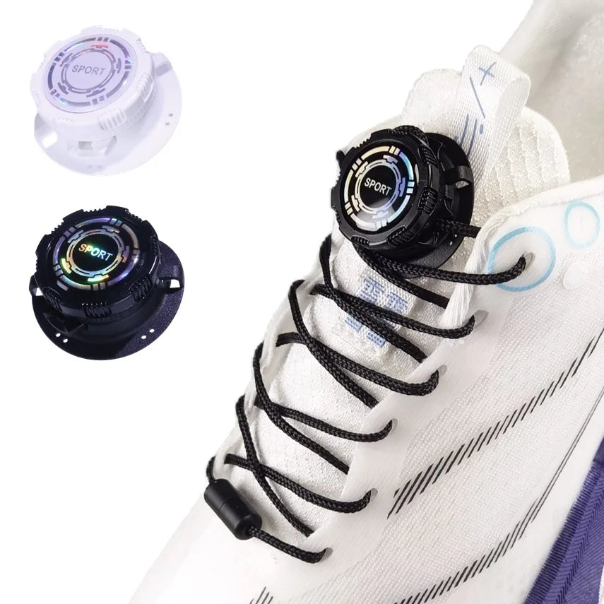 No-Tie Shoelaces with Swivel Buckle – Sneakers & Tennis Shoes