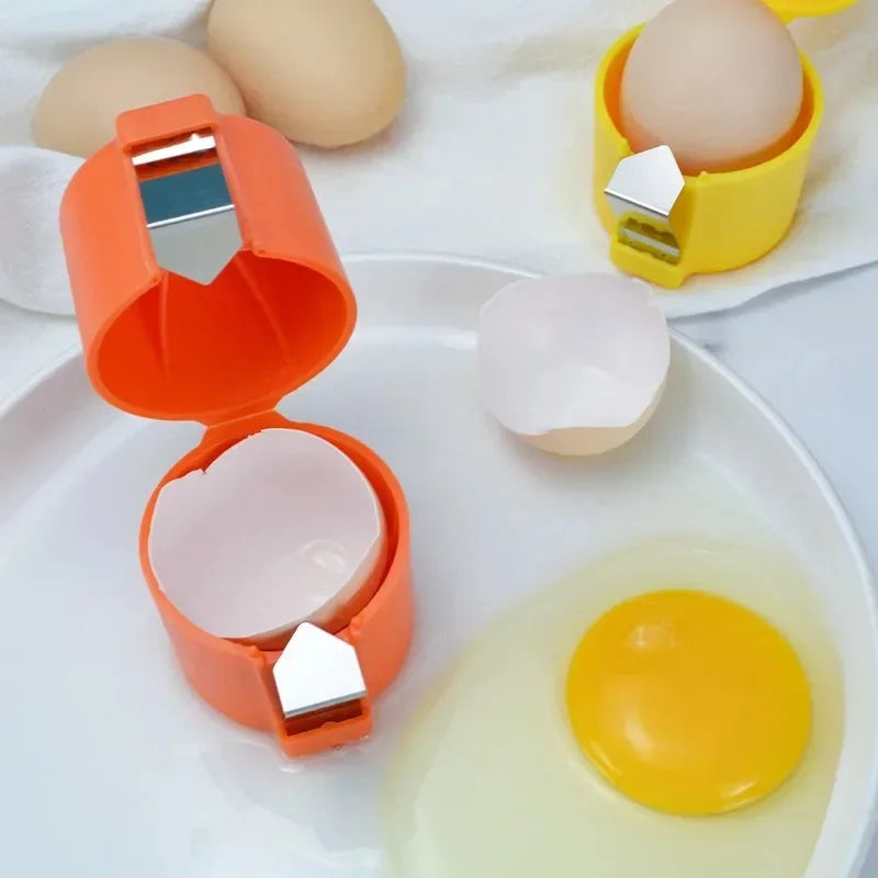 2026 New Egg Shell Opener Egg Raw Egg Cracker Separator Filter Beater Household Kitchen Baking Tools Kitchen Tools liuying Peaceful Pleasures Health and Wellness