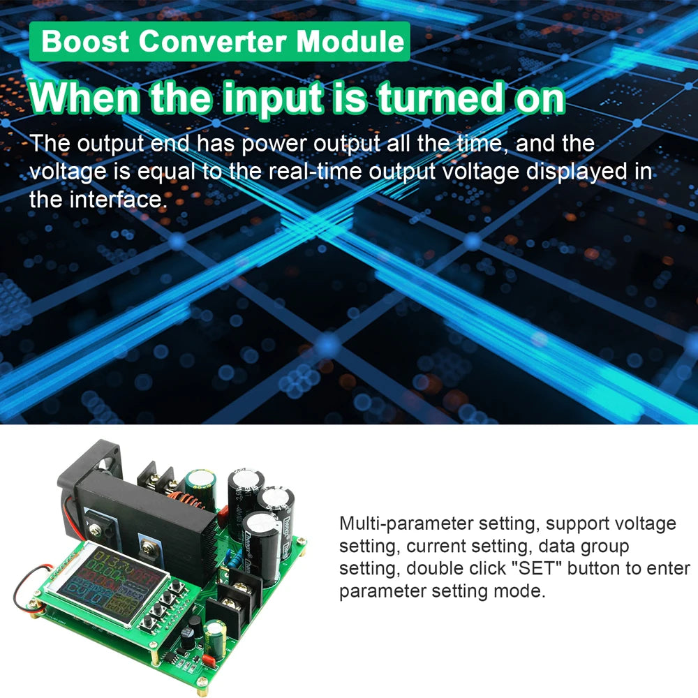 DC9-60V Input DC10-120V Output Precise Voltage Transformer Regulator