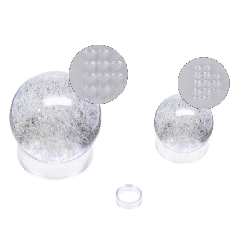 Acrylic Crystal Ball Display Stand | Clear Sphere Holder Base Display Stand Peaceful Pleasures Health and Wellness