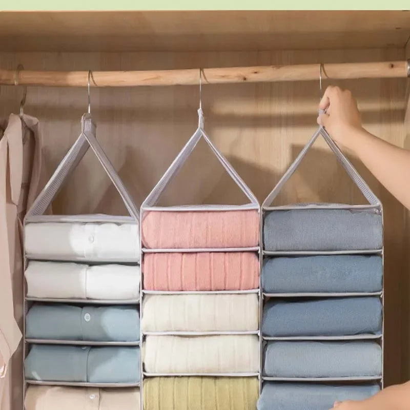 Underwear Organizer Hanging Organizers Clothes Cover Pants Hanger Clothing Storage Dormitory Wardrobe Family Layered Home Garden Peaceful Pleasures Health and Wellness
