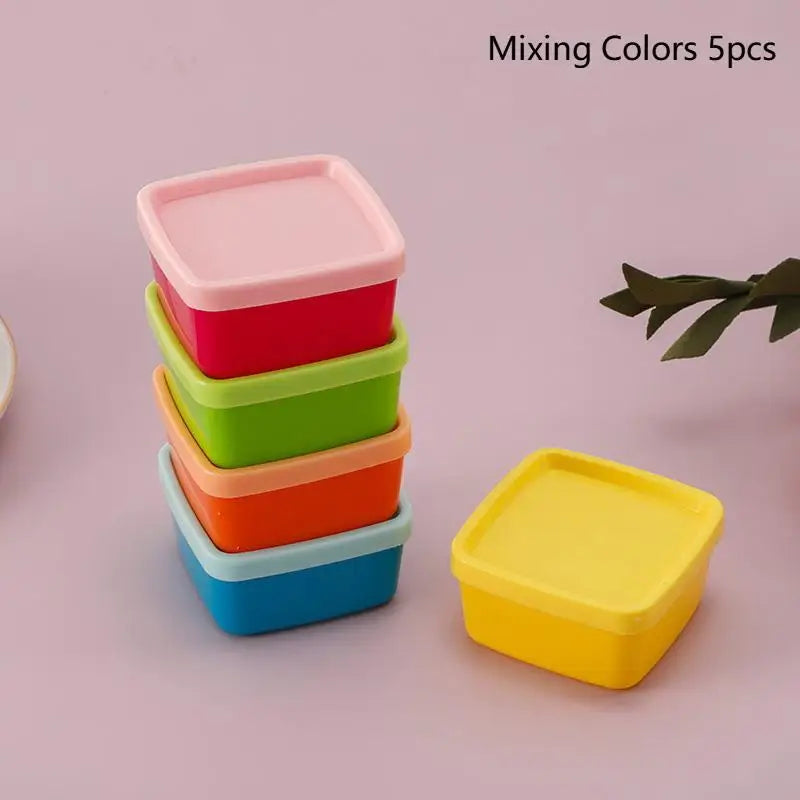 5-Pack Mini Squeeze Condiment Bottles | Portable Sauce Containers
