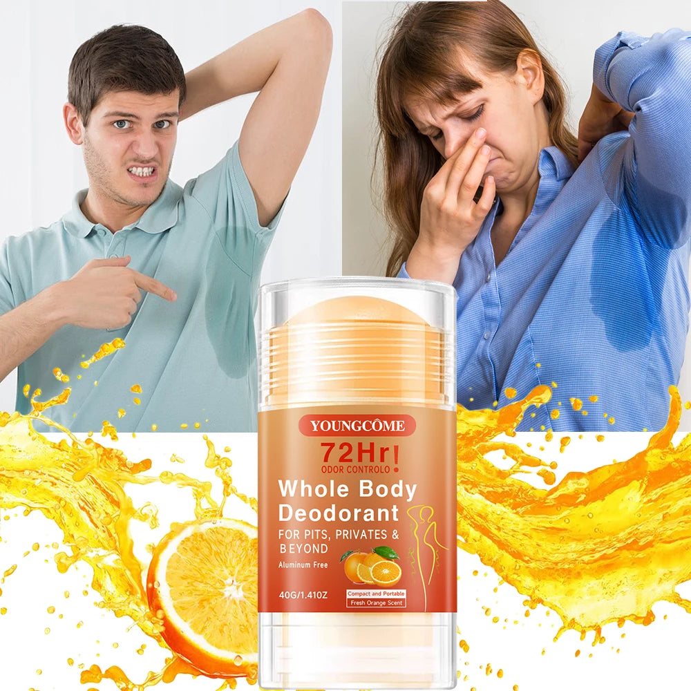 72 Hours Whole Body Deodorant Stick Anti Sweating Keep Drying Lasting Fragrance Remove Armpit Odor Underarm Refresh Sticks Peaceful Pleasures Health and Wellness