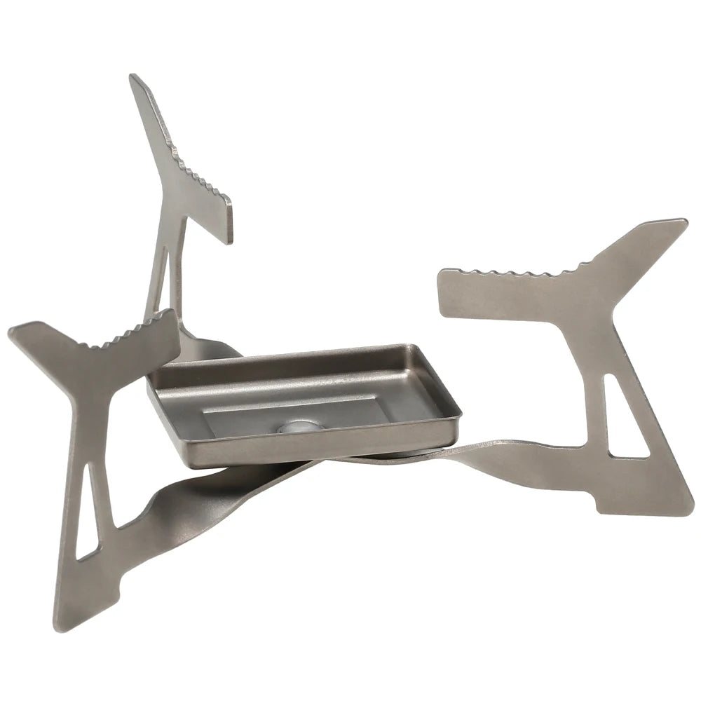 Lixada Ultralight Titanium Alcohol Stove Folding Camping Portable