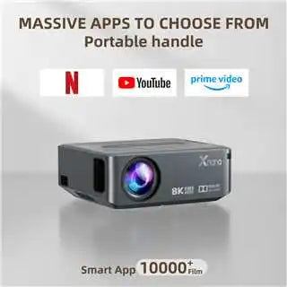 Xnano X1 350ANSI Android 9 BT5.0 Projector Support 8K Native 1080P Dual WiFi Auto Keystone Correction Portable Home Cinema Peaceful Pleasures Health and Wellness