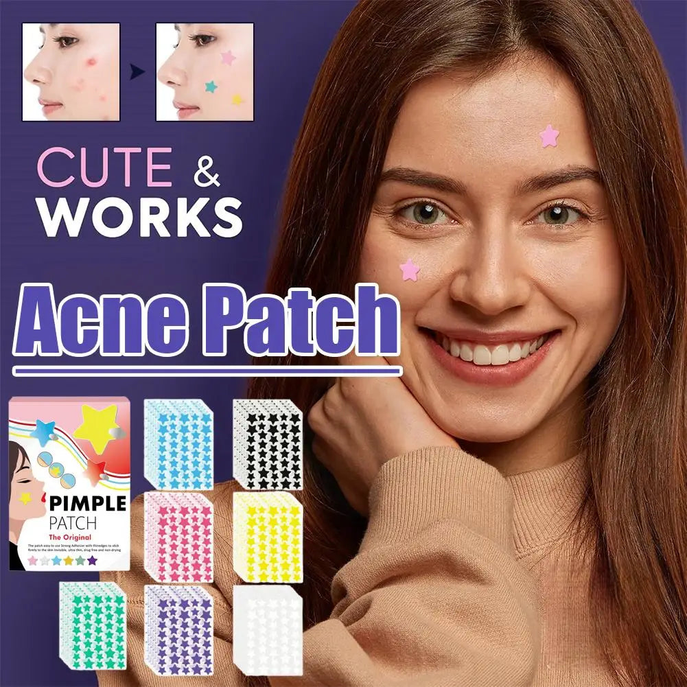 Colorful Star Pimple Patches – 560 Pcs Cute Acne Blemish Cover Stickers | CPNP Certified Invisible Zit Patch Peaceful Pleasures Health and Wellness