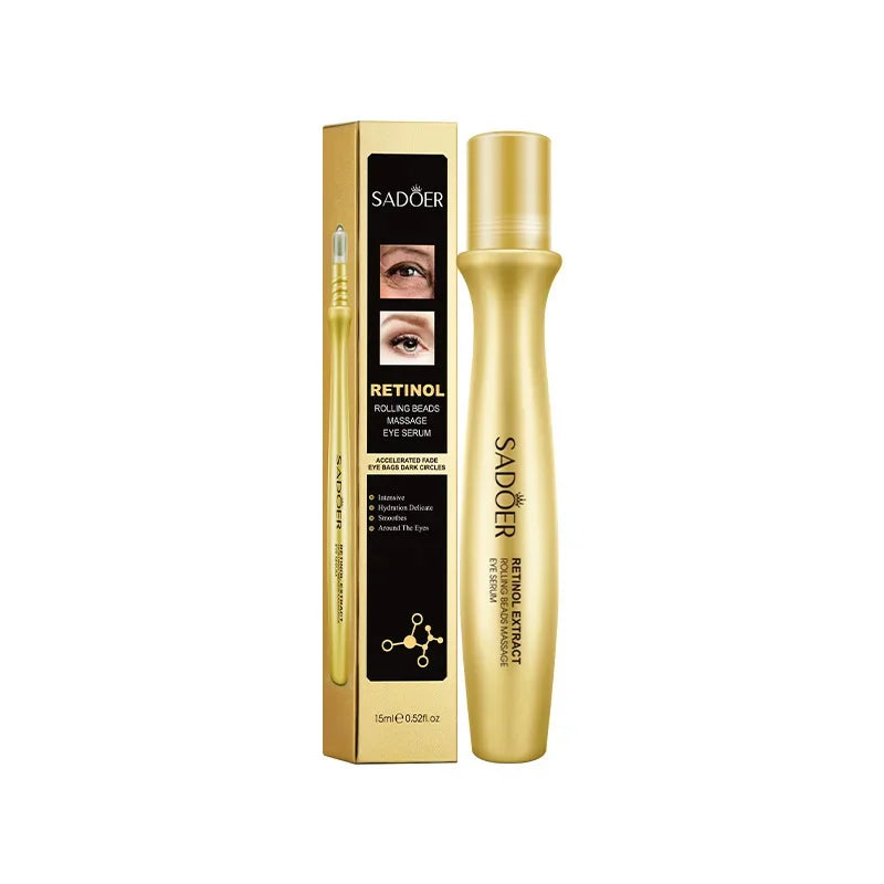 Snail Anti Wrinkles Face Cream Anti Aging Firming Skin Retinol Eye Massage Roller Fade Dark Eye Circles Eye Bag Serum Products Peaceful Pleasures Health and Wellness Eye Essence