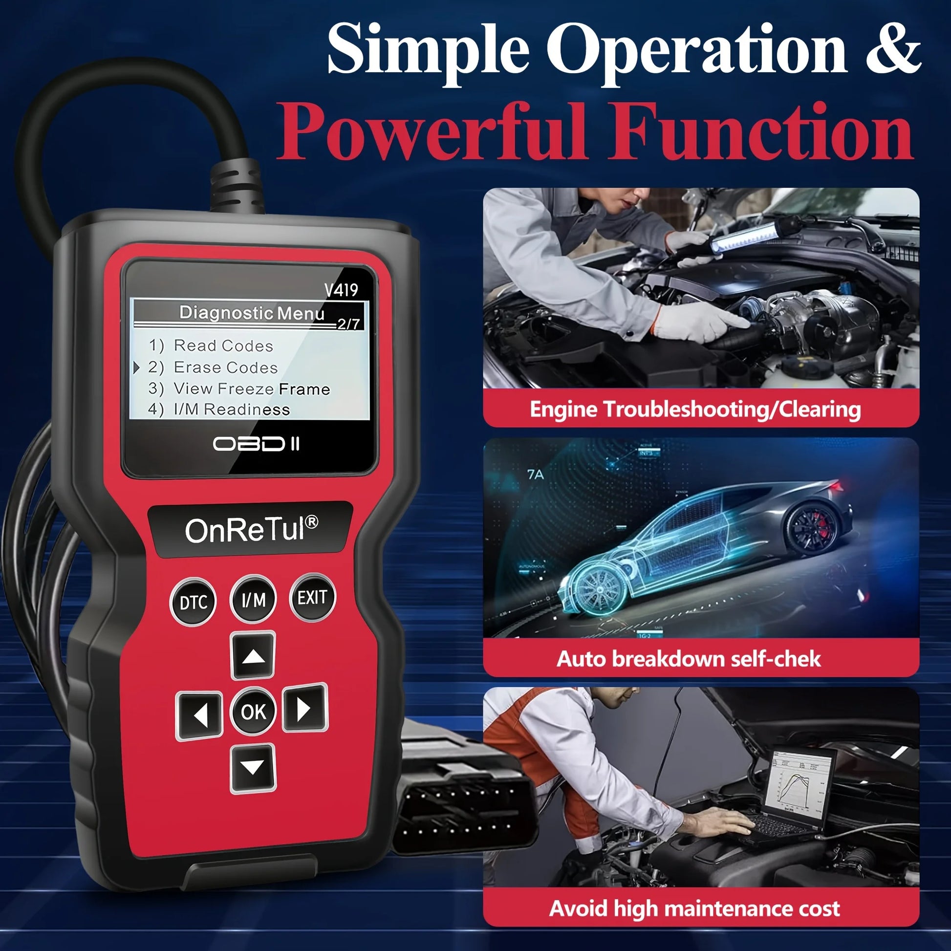 OBD2 Diagnostic Scan Tool – Engine Fault Code Reader Peaceful Pleasures Health and Wellness
