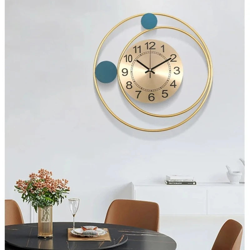 Modern Minimalist European Style Silent Wall Clock 42X42cm Fashion Home Wall Decoration For Living Room Bedroom Peaceful Pleasures Health and Wellness