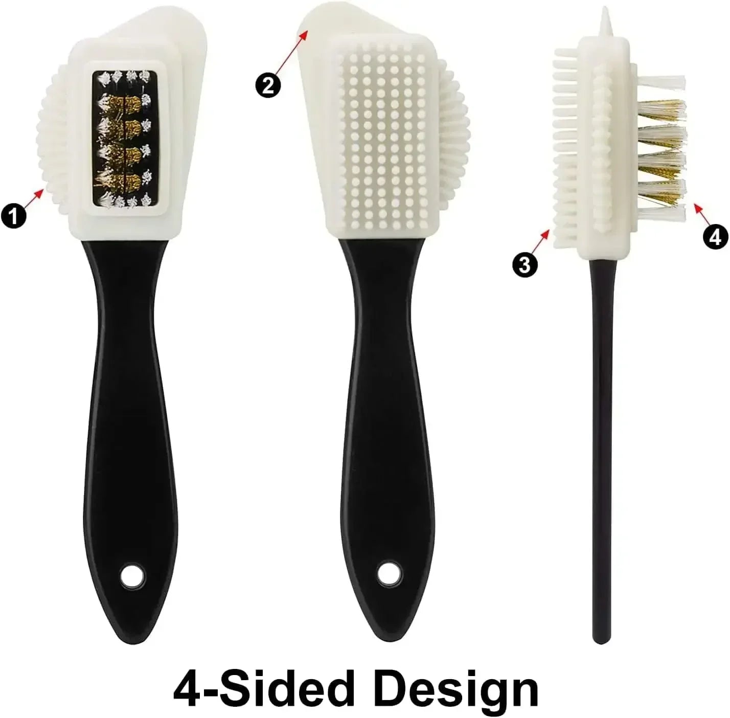 3-Sided Suede & Nubuck Shoe Brush | Boot Cleaner Tool