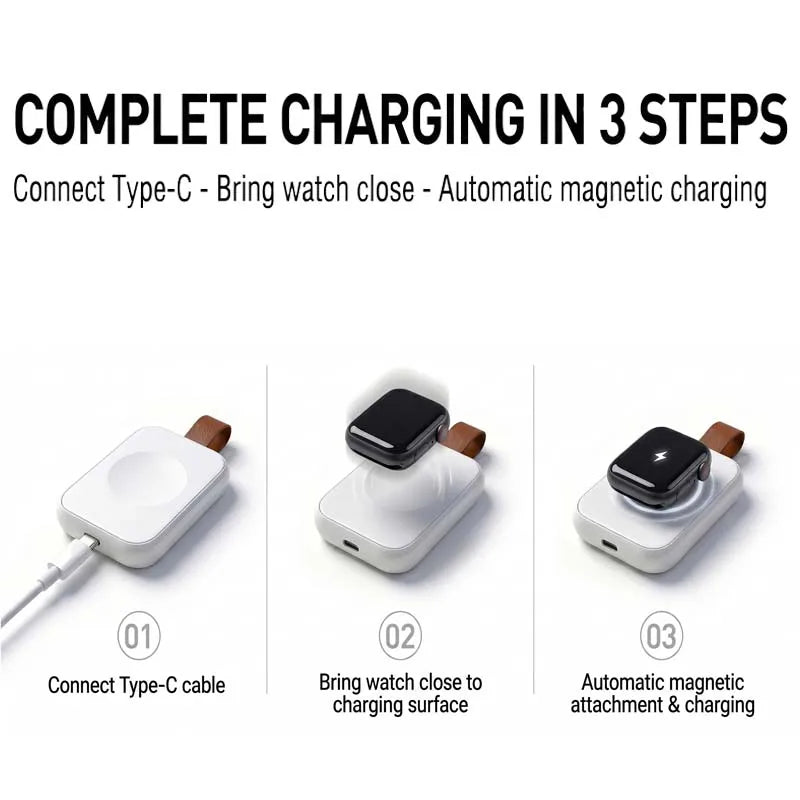 Universal Magnetic Smartwatch Charger Cable 5V/1A – Multi-Model