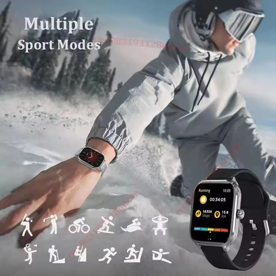 2026 Smart Watch Android IOS Phone 2.01 Inch Color Screen Bluetooth Answer Call Fitness Watches Tracker Smartwatch Women Men New Peaceful Pleasures Health and Wellness