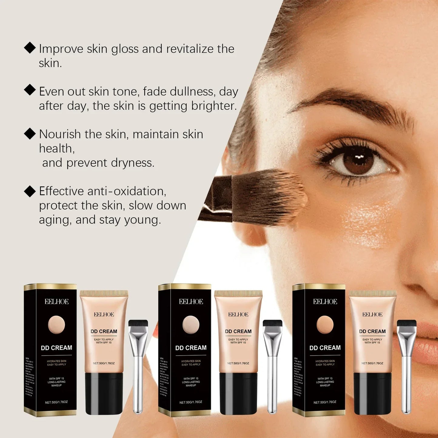DD Cream Liquid Foundation – Full Coverage, Oil Control & Matte