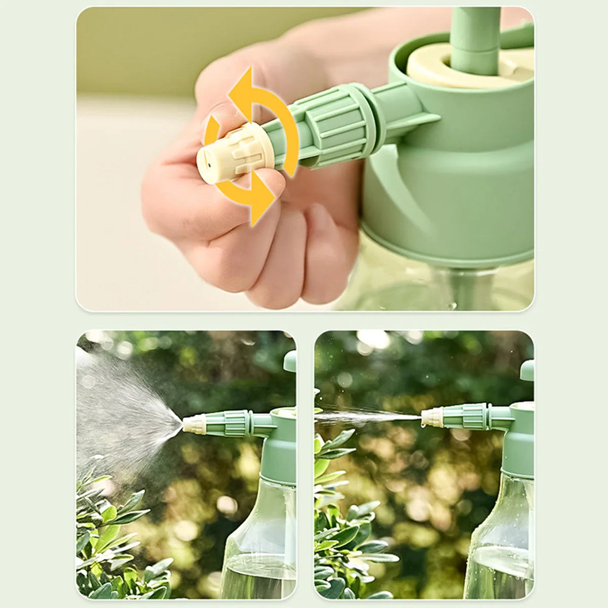 1PCS 1.5L Watering Bottle Pressure Garden Sprayer Spray Bottle With Pump Action Pressure With Adjustable Nozzle Plants Watering Peaceful Pleasures Health and Wellness