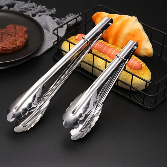 Stainless Steel Food Tongs – BBQ, Cooking & Serving Utensil Kitchen Tongs Peaceful Pleasures Health and Wellness