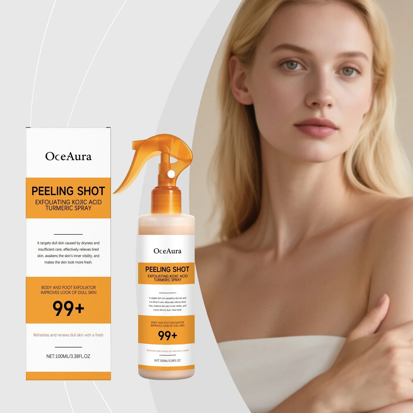 Kojic Acid & Turmeric Exfoliating Body Spray | 100ml